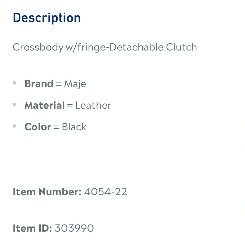 MAJE - M Duo Black Leather Crossbody / Clutch - Picture 14 of 15